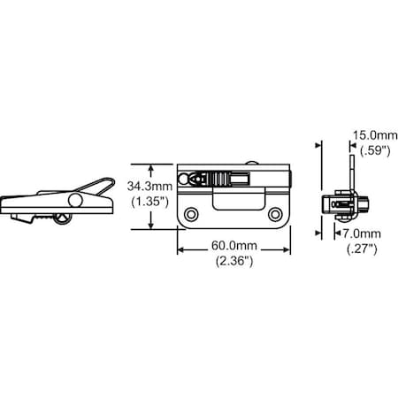Strybuc RH ANGEL VENTLOCK WHITE 50-1353-XSBW-RH